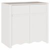 vidaXL Buffet Drammen Blanc 79 x 43 x 75.5 cm Bois de pin massif