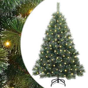vidaXL Sapin de No&euml;l artificiel avec 150 LED Vert 150 cm PE et PVC