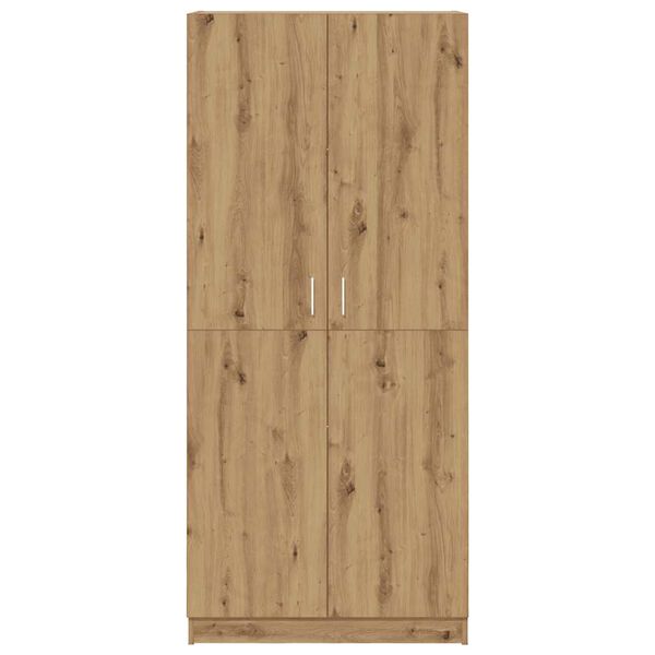 vidaXL Garde-robe chêne artisanal 80x52x180 cm bois d'ingénierie