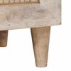 vidaXL Cabinet de chevet avec tiroir 2 pcs Beige 40 x 33 x 46 cm