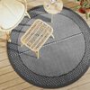 vidaXL Tapis d'ext&eacute;rieur ARAKIL gris &Oslash;160 cm PP