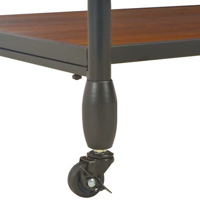 vidaXL Table basse avec étagère 120x60x40 cm Bois de sapin massif