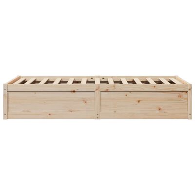 vidaXL Cadre de lit sans matelas 90x190 cm bois de pin massif