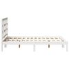 vidaXL Cadre de lit sans matelas blanc 120x200 cm bois massif