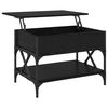 vidaXL Table basse Ch&ecirc;ne noir 70x50x50cm Bois d'ing&eacute;nierie