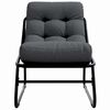 vidaXL Mobilier de jardin avec coussin 2 pcs Noir 60,5 x 81 x 71 cm
