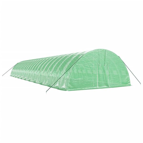 vidaXL Serre avec cadre en acier vert 132 m&sup2; 22x6x2,85 m