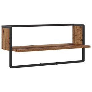 vidaXL &Eacute;tag&egrave;re Murale Montage mural Bois ancien 65 x 25 x 30 cm