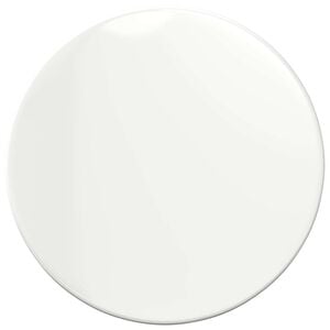 vidaXL Plateau de table Blanc brillant &Oslash; 30 x 1,5 cm Bois d'ing&eacute;nierie