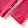 T-shirt enfants &agrave; manches longues rose vif 104