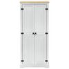 vidaXL Armoires avec &eacute;tag&egrave;re Blanc 76 x 50 x 170 cm Pin massif
