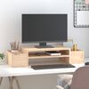 vidaXL Support pour moniteur 70x27,5x15 cm Bois de pin solide