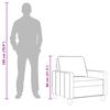 vidaXL Fauteuil Taupe 60 cm Tissu