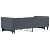 vidaXL Lit de jour avec gigogne sans matelas gris fonc&eacute; 90x200 cm