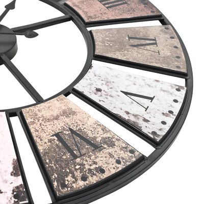 vidaXL Horloge murale vintage avec mouvement à quartz 60 cm XXL