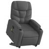 vidaXL Fauteuil de massage inclinable Gris foncé Tissu