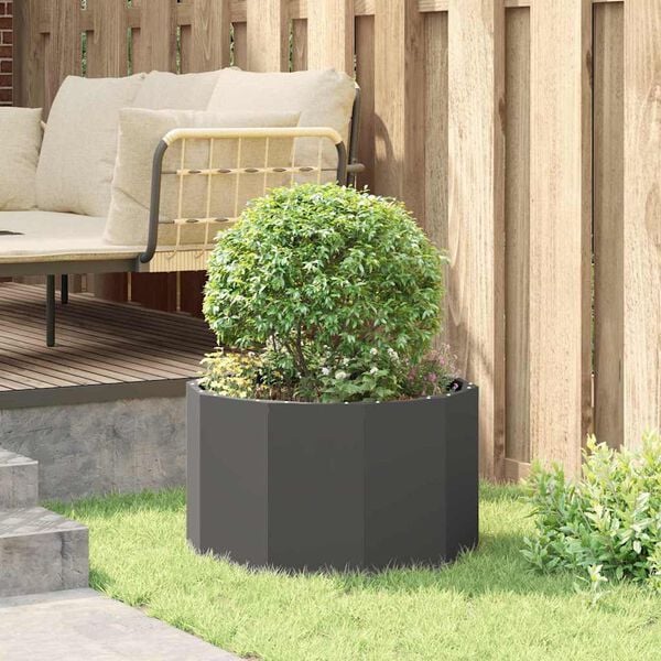 vidaXL Jardini&egrave;re Noir 60 x 60 x 35 cm Acier
