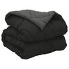 vidaXL Duvet complet toute l'ann&eacute;e Noir et anthracite 200 x 140 cm