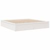vidaXL Lit avec matelas blanc 200x200 cm bois massif de pin