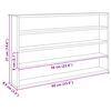 vidaXL Vitrine Murale Beige 60 x 8,5 x 37 cm Bois d'ing&eacute;nierie