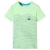 T-shirt pour enfants vert n&eacute;on 128