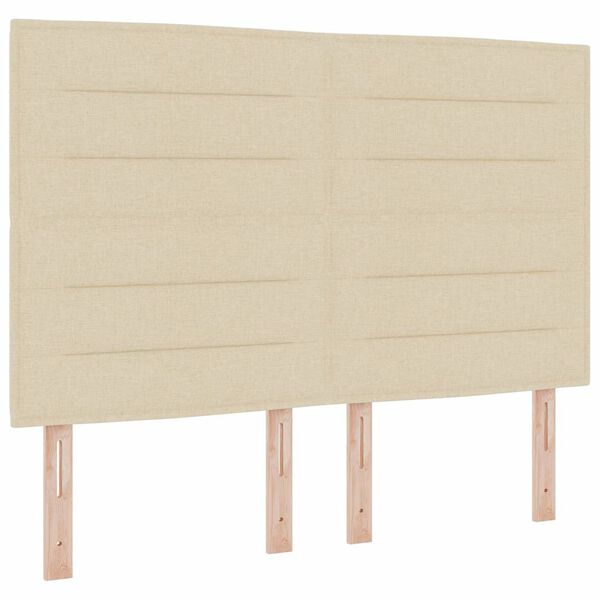 vidaXL Lit &agrave; ressorts avec matelas gris fonc&eacute; 90x190 cm Cr&egrave;me tissu