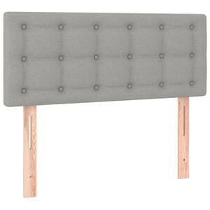 vidaXL T&ecirc;te de lit Gris clair 80x5x78/88 cm Tissu