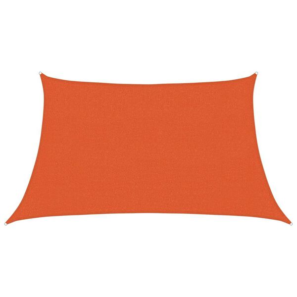 vidaXL Voile d'ombrage 160 g/m&sup2; trap&egrave;ze orange 3/4x2 m PEHD