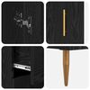 vidaXL Haut Armoire avec tiroir 2 pcs Ch&ecirc;ne noir Bois d'ing&eacute;nierie