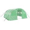 vidaXL Serre avec cadre en acier vert 16 m&sup2; 4x4x2 m