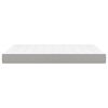 vidaXL Matelas de lit &agrave; ressorts ensach&eacute;s Gris clair 140x190x20 cm