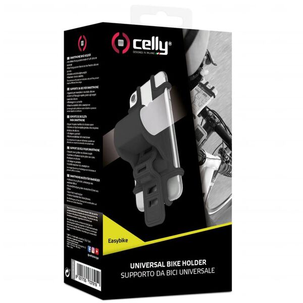 Celly Porte-t&eacute;l&eacute;phone de v&eacute;lo Easybike Noir