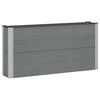 vidaXL Jardini&egrave;re sur&eacute;lev&eacute;e Gris 150 x 30 x 72 cm alu.