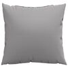 vidaXL Coussins de canap&eacute; lot de 4 gris 40x40 cm tissu