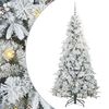 vidaXL Sapin de No&euml;l Artificiel &agrave; Branches Articul&eacute;es Blanc 210 cm