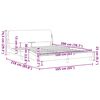 vidaXL Cadre de lit Dover vert fonc&eacute; 160x200 cm velours