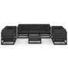 vidaXL Salon de jardin 8 pcs avec coussins Bois de pin massif