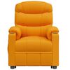 vidaXL Fauteuil de massage Jaune foncé Tissu
