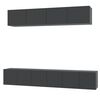 vidaXL Ensemble de meubles TV 5 pcs Noir Bois d'ing&eacute;nierie