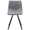 vidaXL Ensemble de salle &agrave; manger 5 pcs Gris Similicuir
