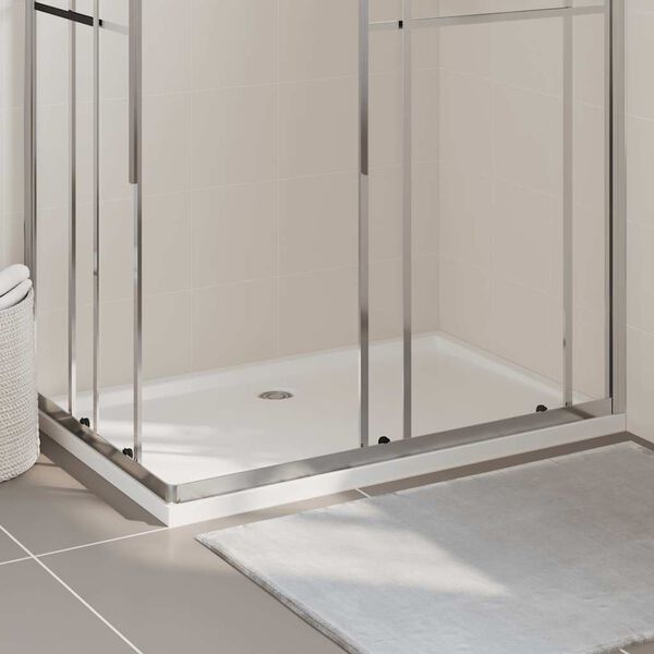 vidaXL Receveur de douche rectangulaire ABS Blanc 80x120 cm