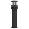 vidaXL Lampadaire d'ext&eacute;rieur noir 60 cm acier inoxydable