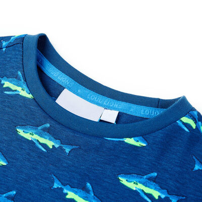 T-shirt pour enfants bleu foncé 116