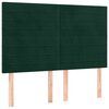 vidaXL Sommier &agrave; lattes de lit avec matelas LED Vert fonc&eacute; 140x200 cm