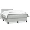 vidaXL Sommier &agrave; lattes de lit et matelas gris clair 120x210cm velours