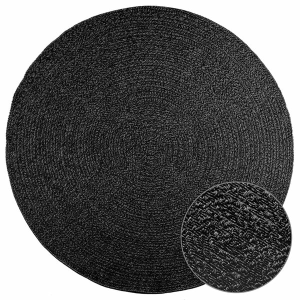 vidaXL Tapis ZIZUR &Oslash; 200 cm aspect de jute int&eacute;rieur ext&eacute;rieur