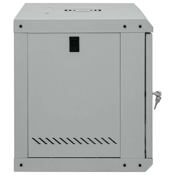vidaXL Armoire réseau avec stockage Gris 53 x 45 x 45 cm Acier