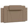 vidaXL Lit Viana avec matelas cappuccino 100x200 cm similicuir