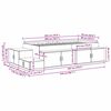 vidaXL Cadre de lit avec rangement avec stockage Ch&ecirc;ne Sonoma 90 cm