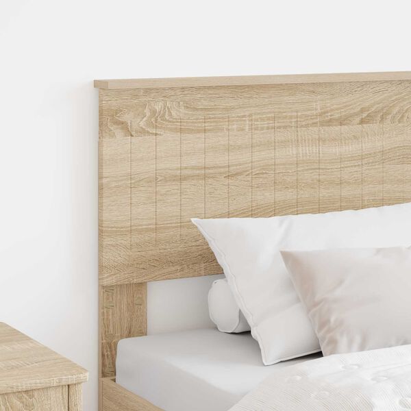 vidaXL T&ecirc;te de lit Ch&ecirc;ne Sonoma 75 cm Bois d'ing&eacute;nierie
